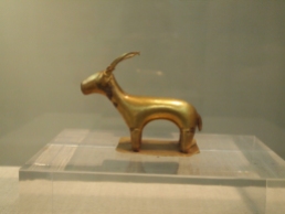 the gold ibex found at Ancient Akrotiri