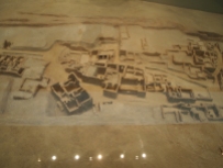 a model of Ancient Akrotiri